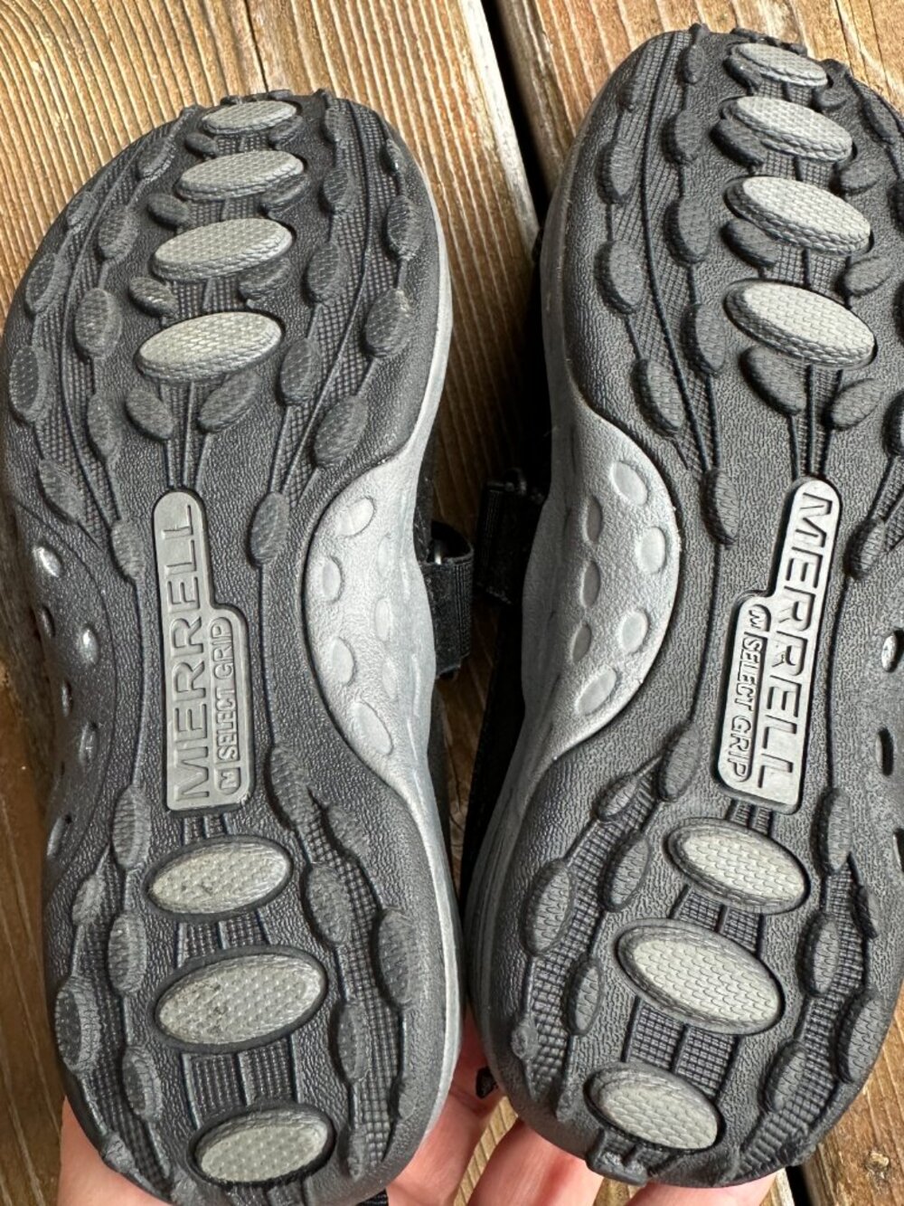 NWOT Merrell Black Leather Mary Janes with Elastic Strap in Girls 11M/EU 29 - Picture 10 of 11